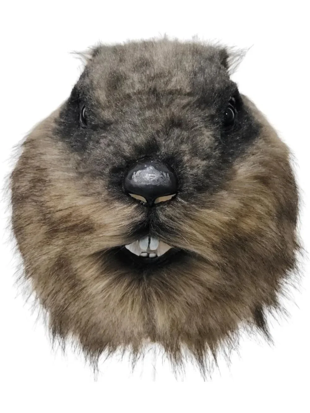 Plush Groundhog Latex Mask - Full Head Costume for Halloween, Cosplay & Parties